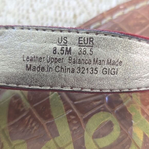 Sam Edleman Burgundy Suede Gigi Thong Sandals - Size 8.5 - Picture 2 of 15